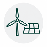 Clean energy governance icon